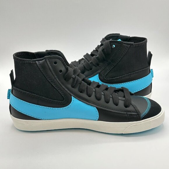 Men’s Nike Blazer Mid '77 Jumbo Black Baltic Blue FD0278-001 Size 11.5 - Picture 9 of 12